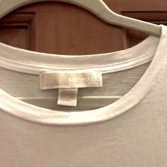 Michael Kors flutter sleeve top, white, women’s large - Picture 3 of 8